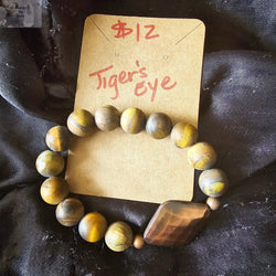 Tiger's Eye 10mm Bead Bracelet | Bracelet | Wiccan Center