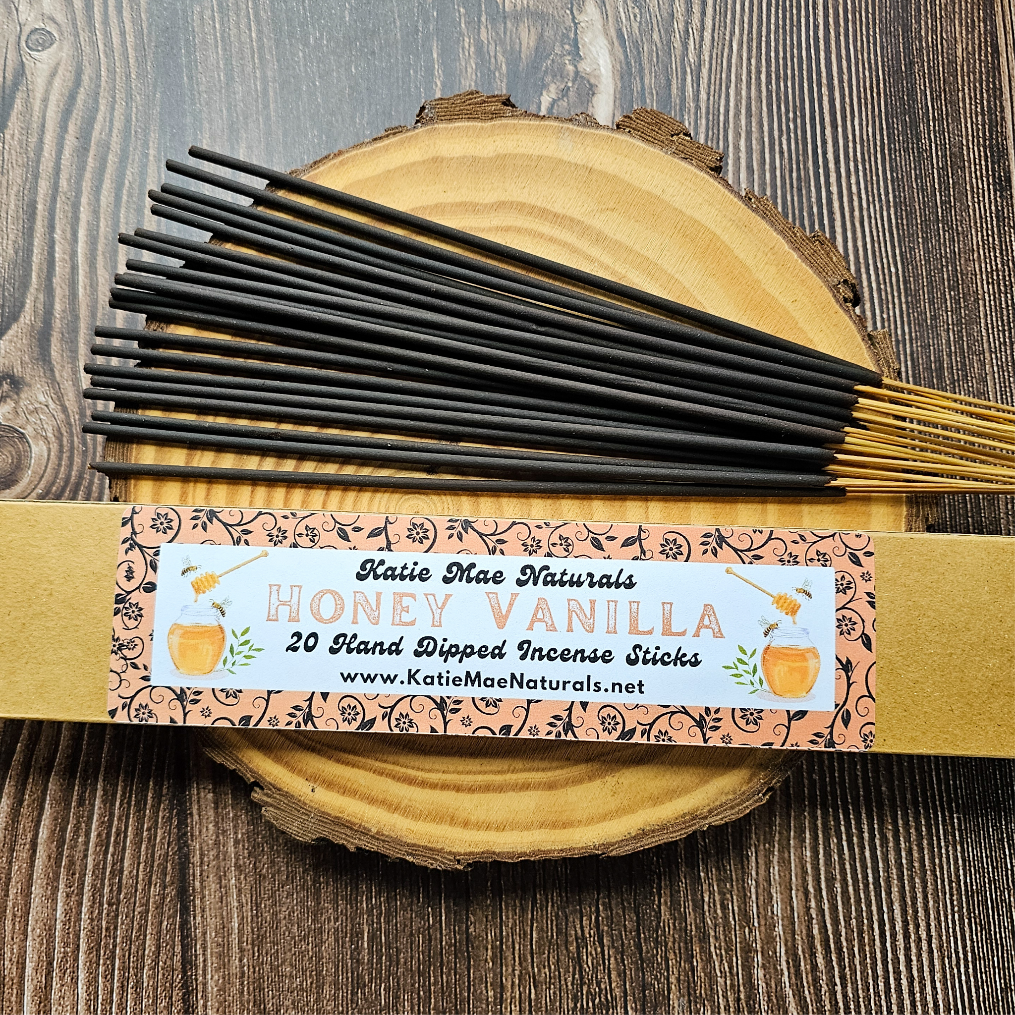 Honey Vanilla Incense Sticks – Hand Dipped Warm Sweet Incense
