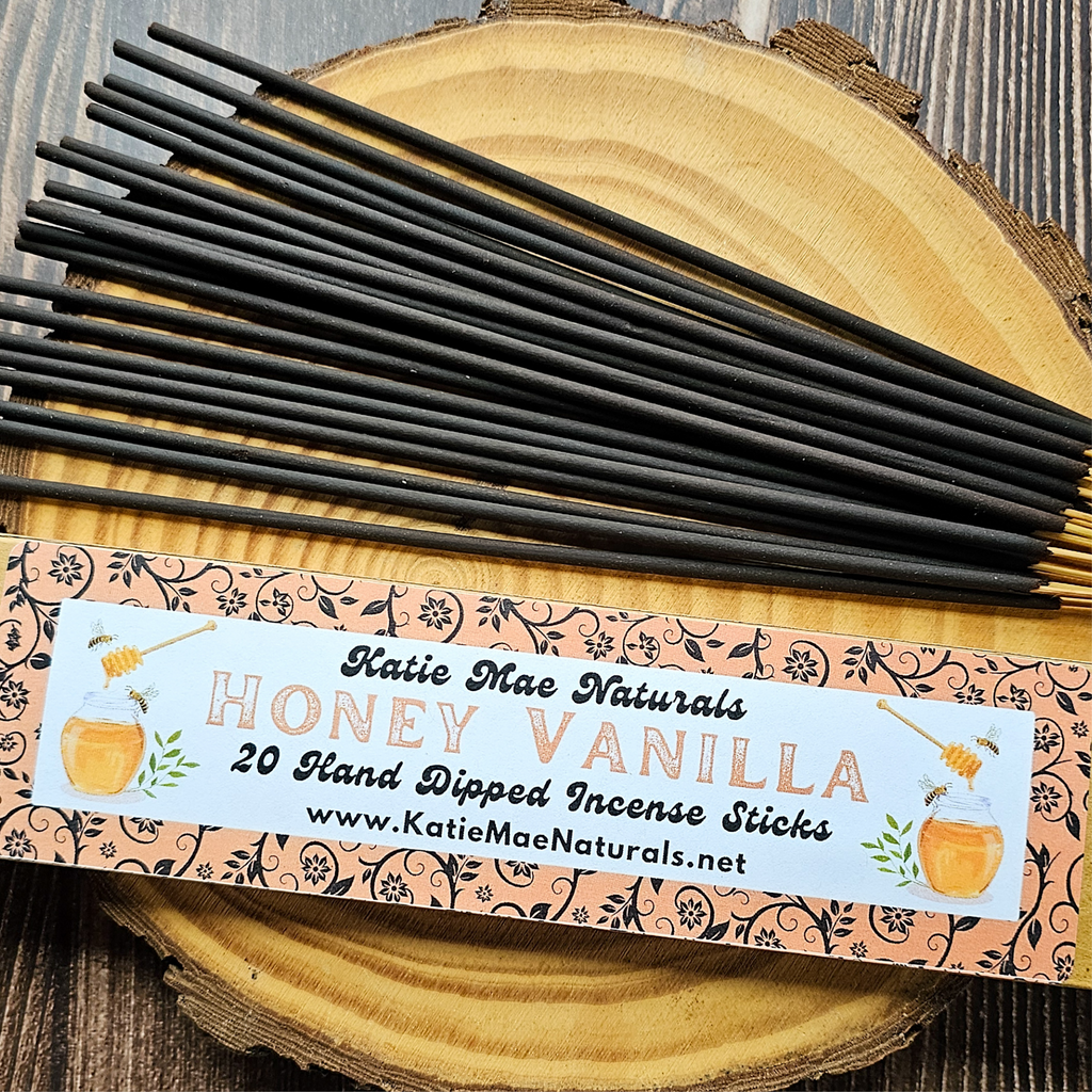 Honey Vanilla Incense Sticks – Hand Dipped Warm Sweet Incense