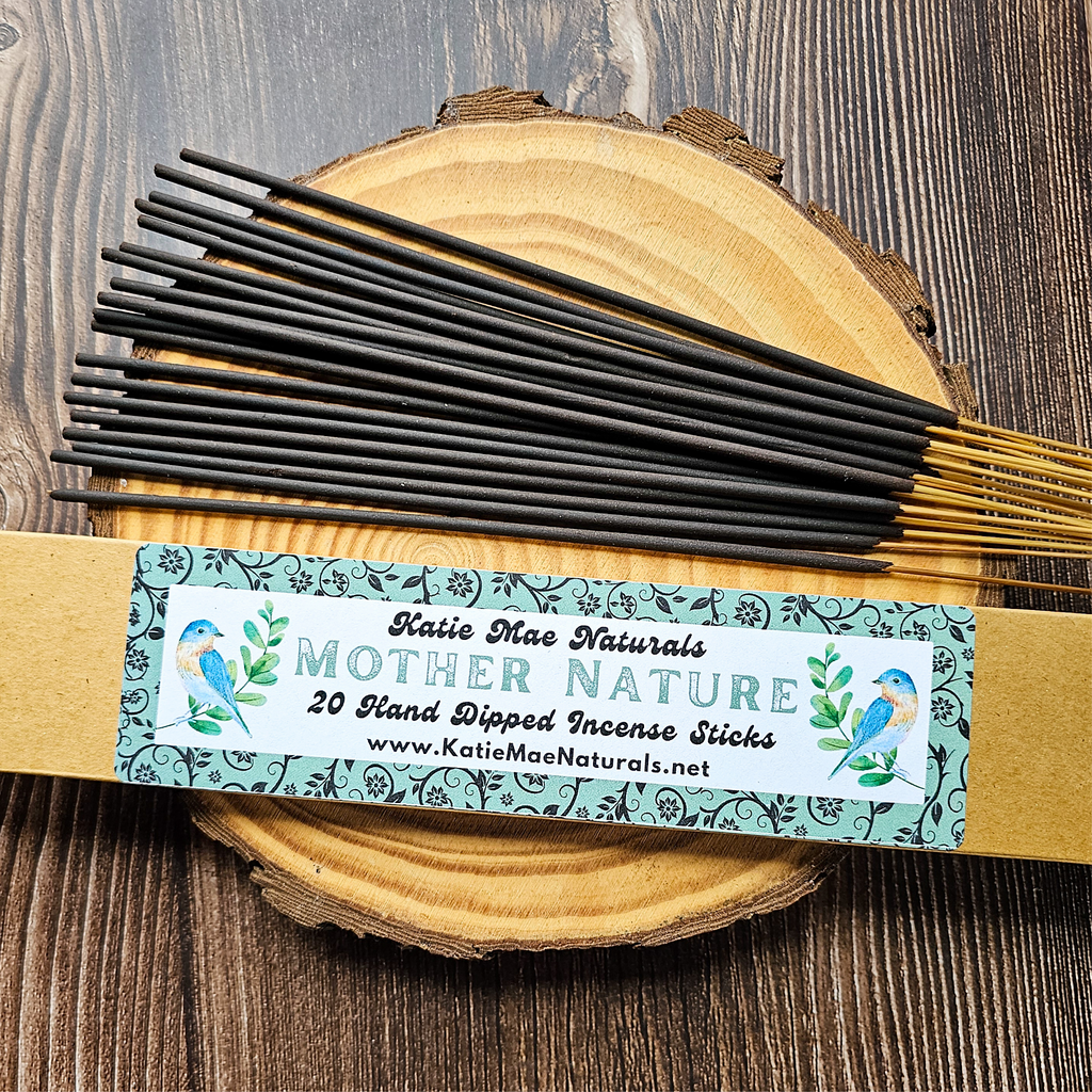 Mother Nature Incense Sticks – Hand Dipped Green & Floral Earthy Incense