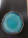 Gold Trimmed Agate Slice Phone Grip | | Wiccan Center