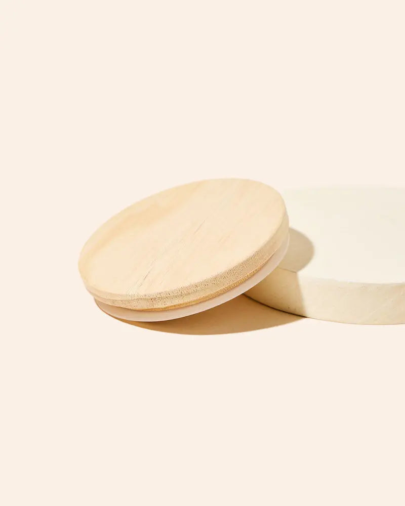thick wood candle lid with gasket | lids | Wiccan Center