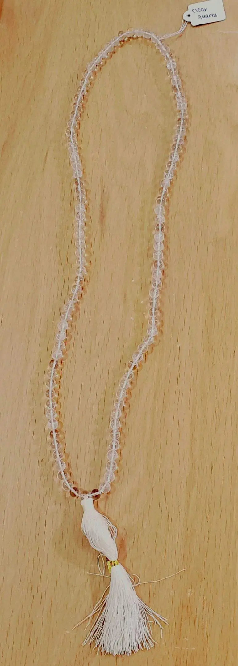 Clear Quartz Mala - Crafted for Spiritual Connection | Mala Beads | Wiccan Center