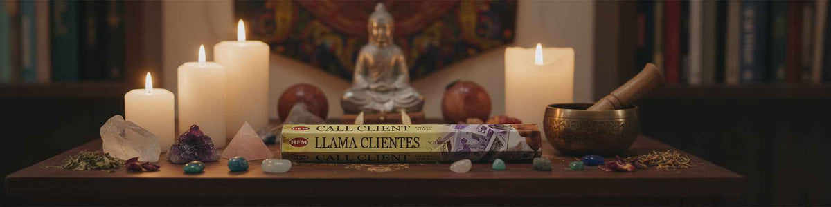 Hem Hexagon Call Client Incense Sticks for Mindful Relaxation and Clarity | Incense | Wiccan Center