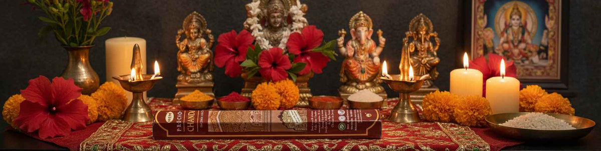 Hem Hexagon Precious Chandan Incense Sticks for Relaxation and Serenity | Incense | Wiccan Center