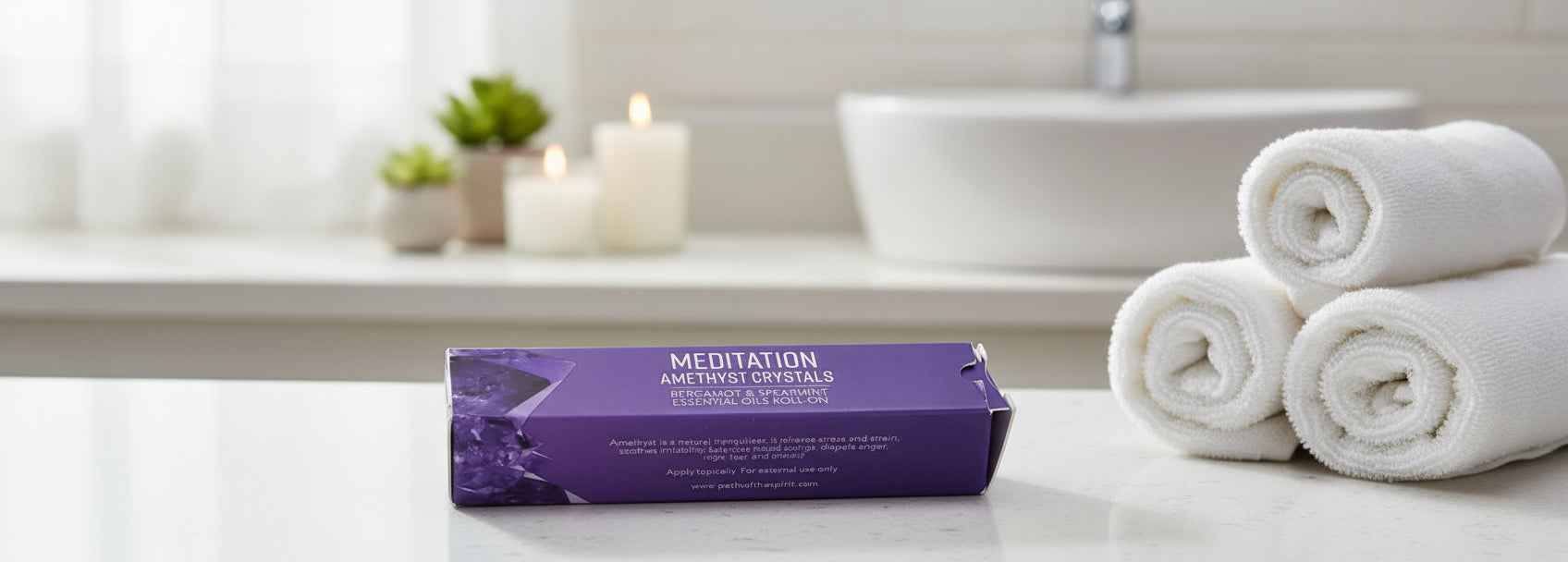 Meditation Energy Stone Roll On Oil for Relaxation and Balance | | Wiccan Center