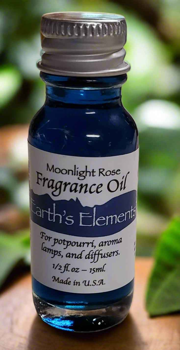 Moonlight Rose Earth's Elements Aroma Oil for Relaxation and Serenity | Aroma Fragrance Oil | Wiccan Center