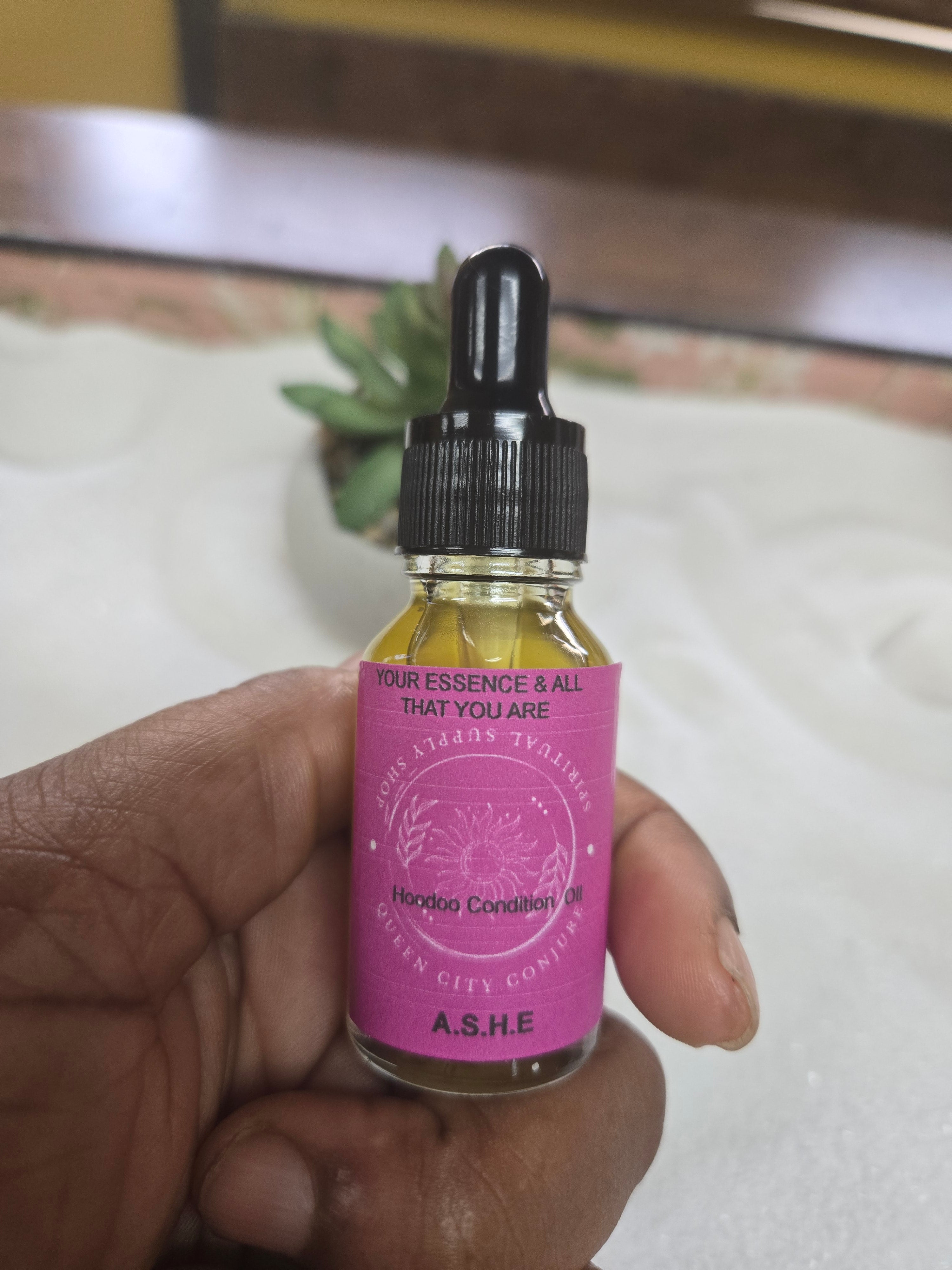 Ashè Oil - Spiritual Power & Divine Energy Hoodoo Conjure Oil | Spiritual Oil | Wiccan Center