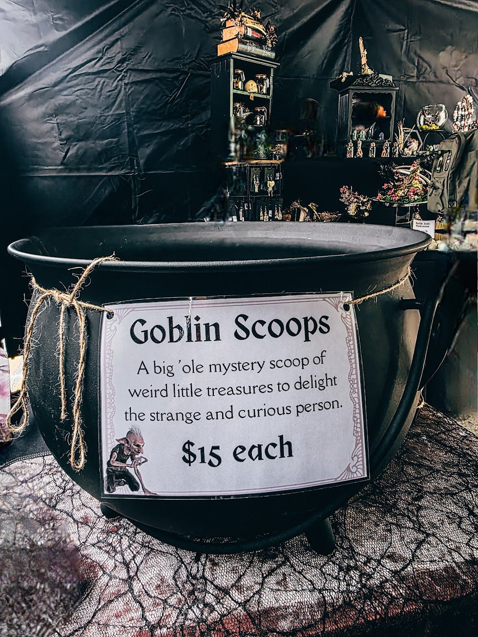 Mystic Goblin Scoop: Crystal Confetti Mystery Bag with Miniature Oddities & Curiosities