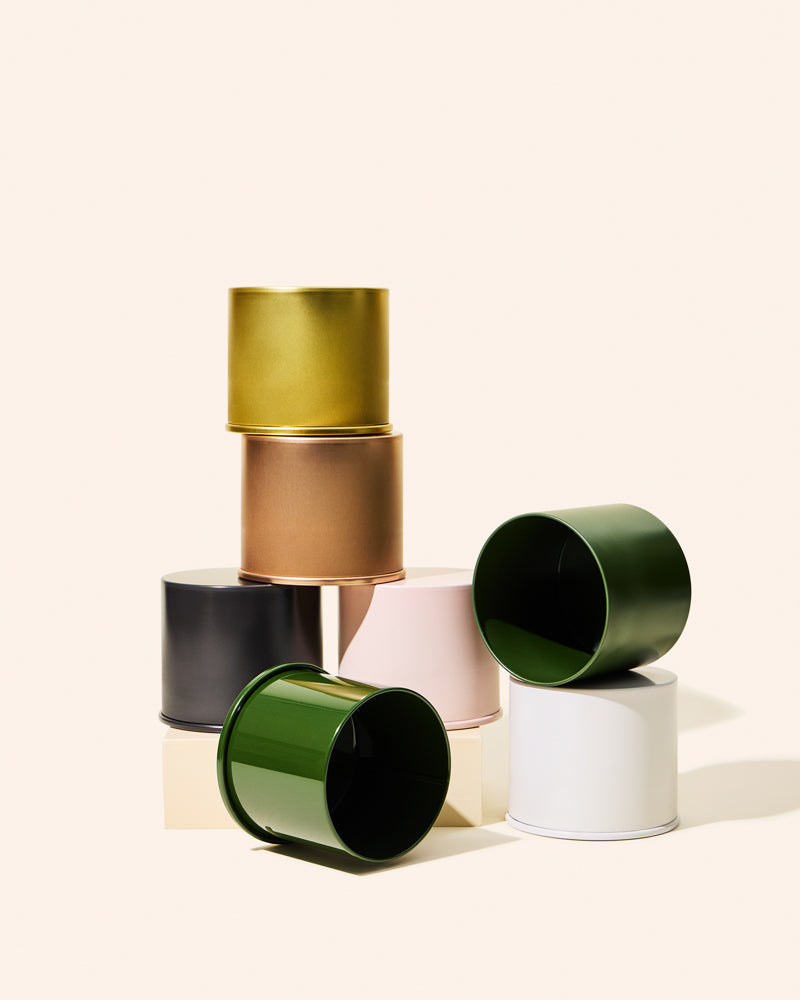 12oz twist metal candle tin & lid