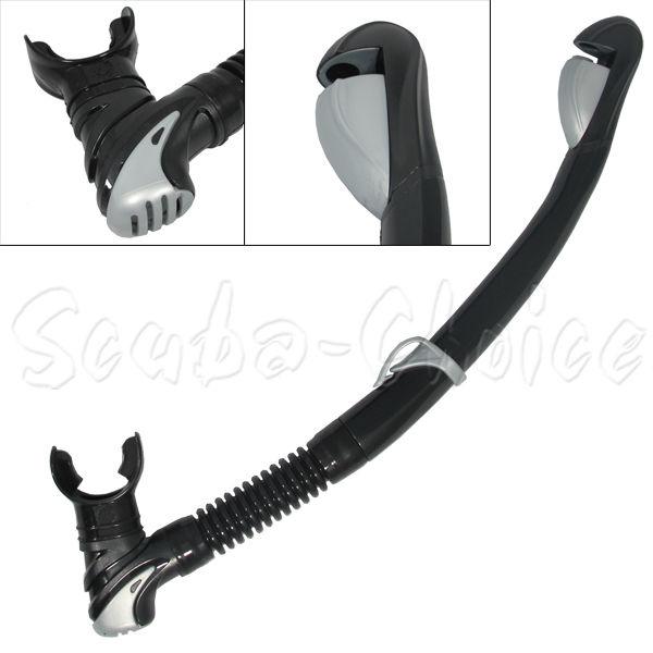 Scuba Diving Dive Dry Top Straight Snorkel with Purged Valve | Snorkels & Accessories | Wiccan Center