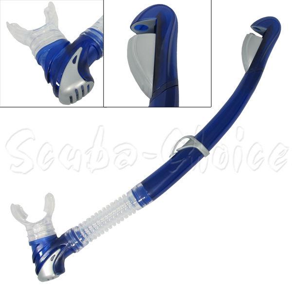 Scuba Diving Dive Dry Top Straight Snorkel with Purged Valve | Snorkels & Accessories | Wiccan Center