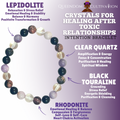 Crystals for Healing After Toxic Relationships Stretch Bracelet | Bracelet | Wiccan Center