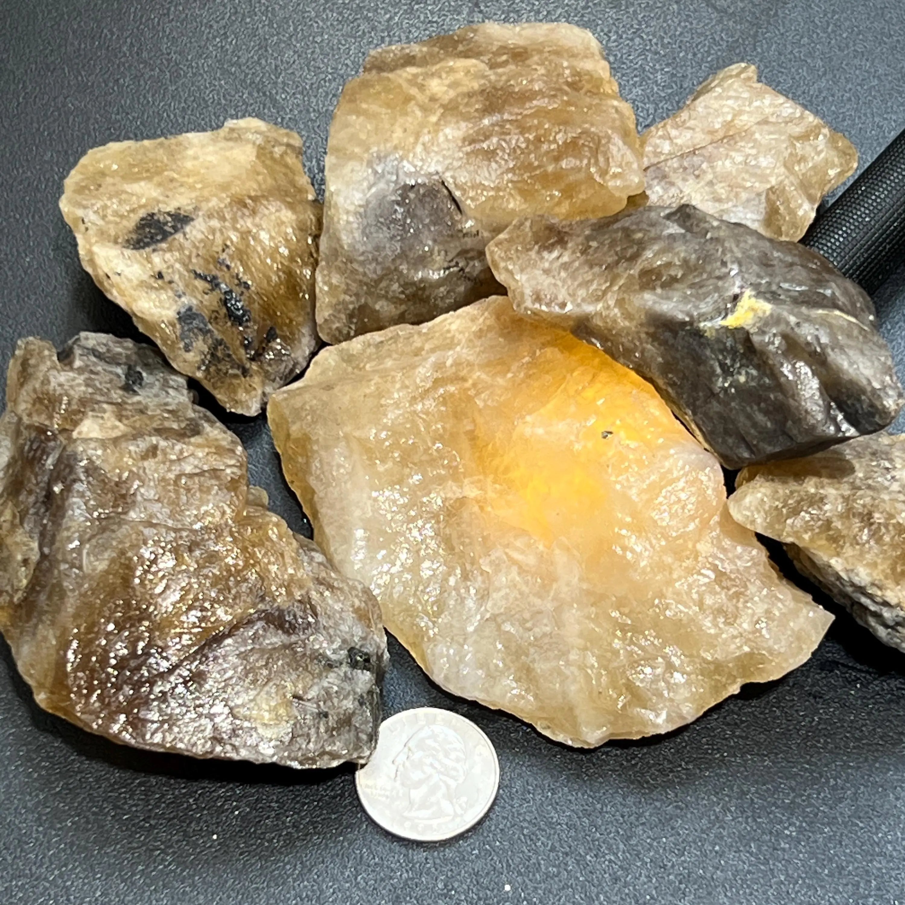 Large Citrine Crystals (Natural Untreated) Rough Raw Stones (By The Piece or Pound) | Home & Living > Home Decor > Home Accents > Rocks & Geodes | Wiccan Center