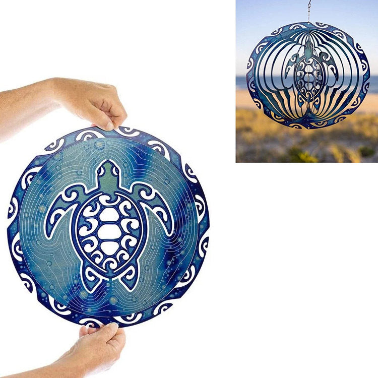Zen 3D Ocean Blue Wind Chimes