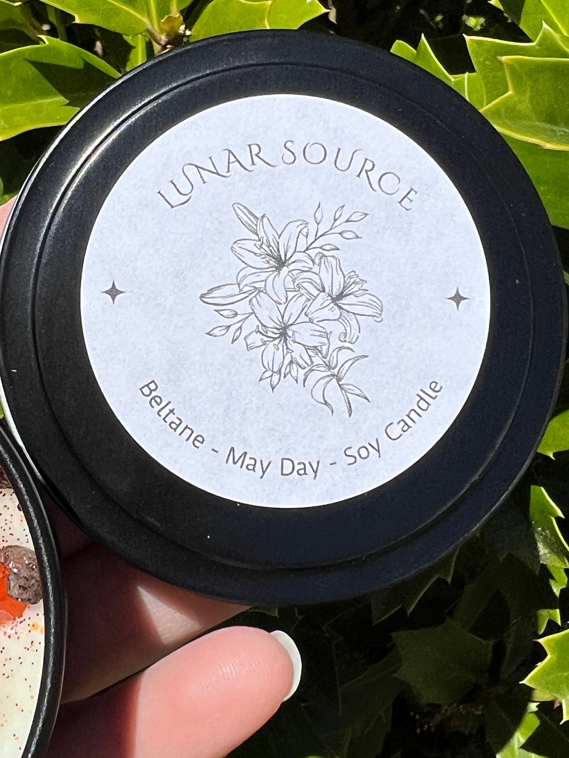 Beltane May Day Fire Festival Candle | Herbal Intention Pagan Sabbat Ritual Altar Tool Crystal Stone Scented Soy Gift Celtic Irish Beltaine | | Wiccan Center