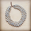 Five Strand Glass Pearl Collar-Length Necklace 257h | Necklace | Wiccan Center