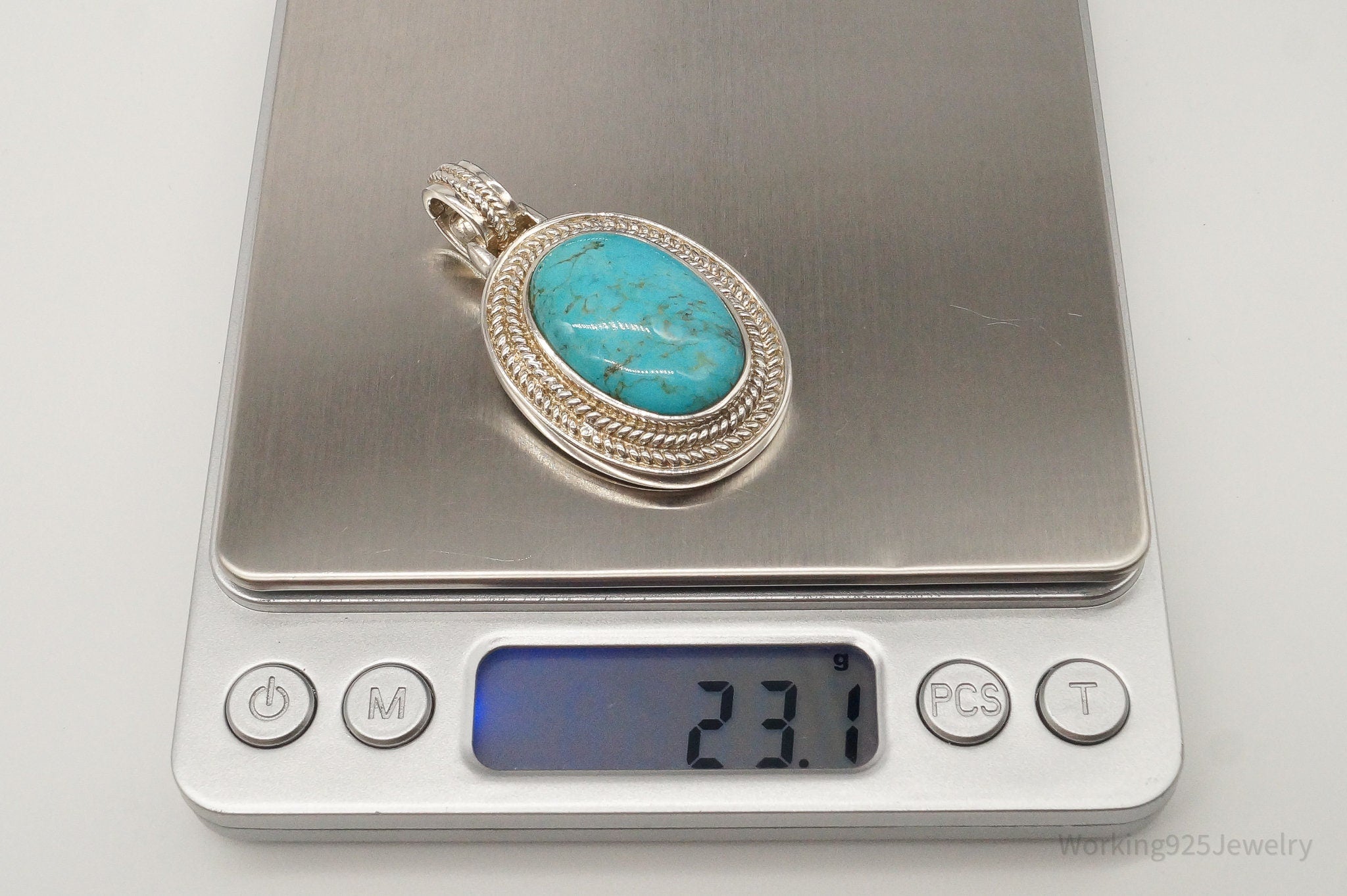 Designer Whitney Kelly Large Turquoise Sterling Silver Pendant | Jewelry > Necklaces > Pendants | Wiccan Center