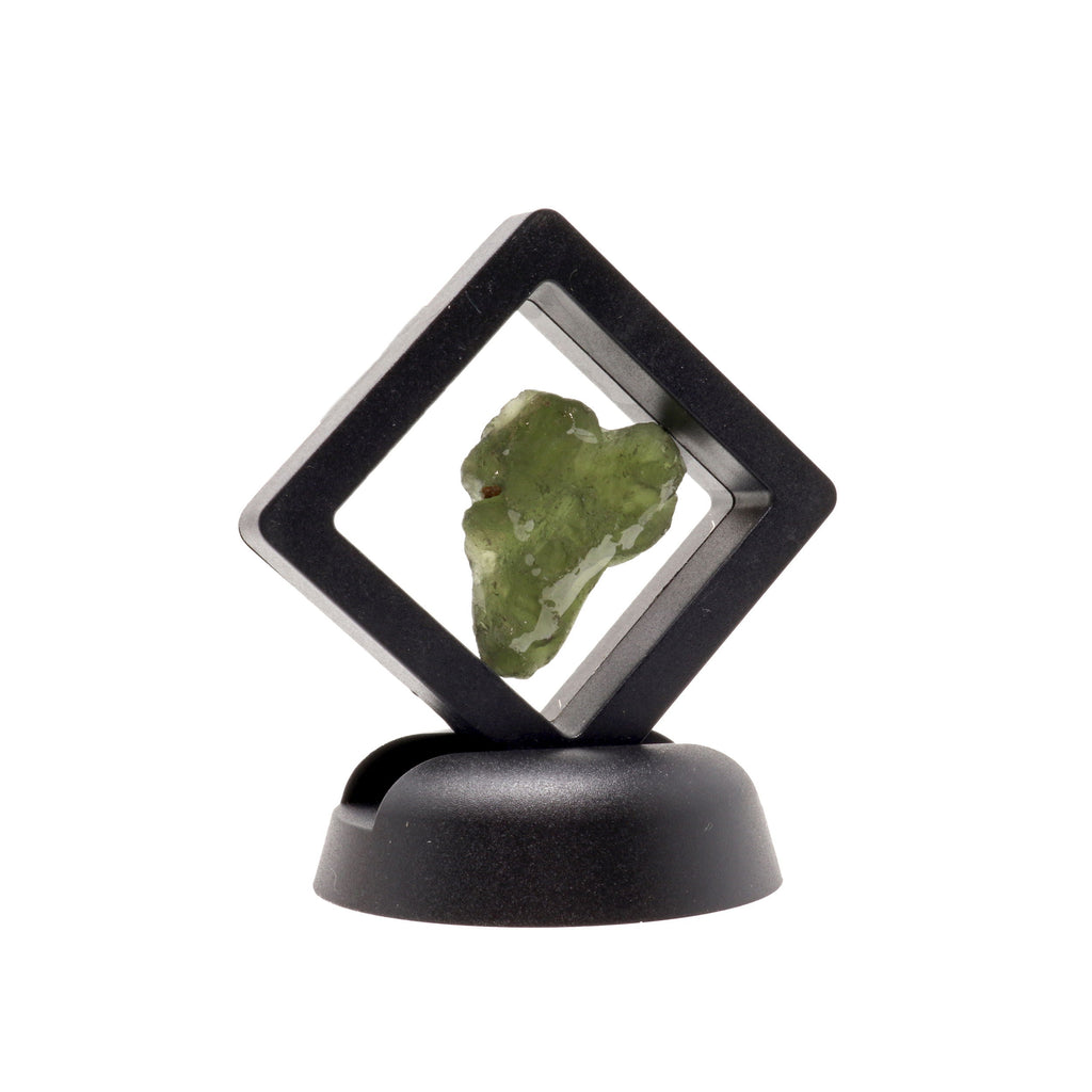 Moldavite Tektite Raw Nugget -Sea Glass Texture in Gel Case | Crystals & Minerals > Specimens | Wiccan Center
