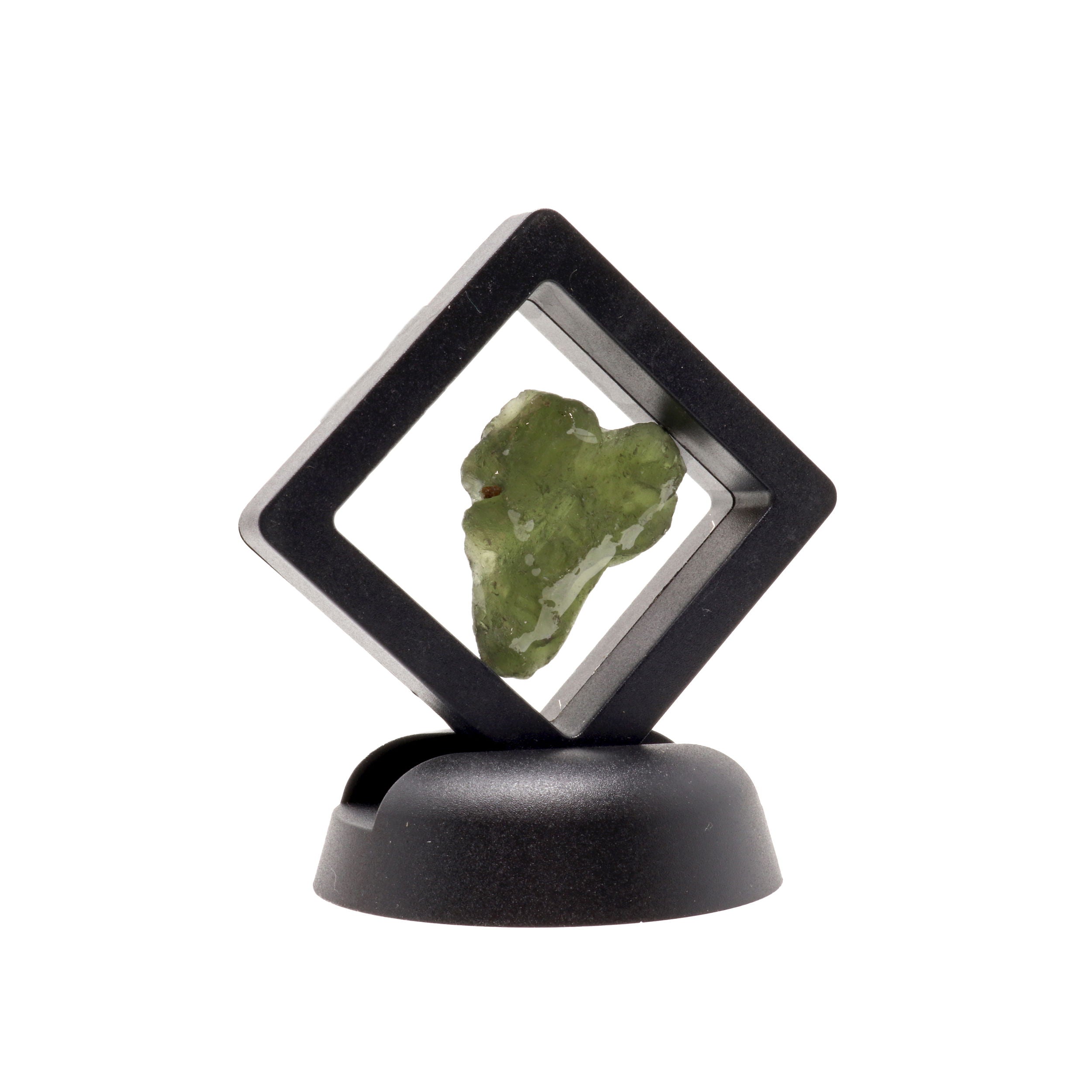 Moldavite Tektite Raw Nugget -Sea Glass Texture in Gel Case | Crystals & Minerals > Specimens | Wiccan Center