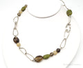 Retired Silpada Jade Smoky Topaz Citrine Chain Link Sterling Silver Necklace | Jewelry > Necklaces > Pendants | Wiccan Center