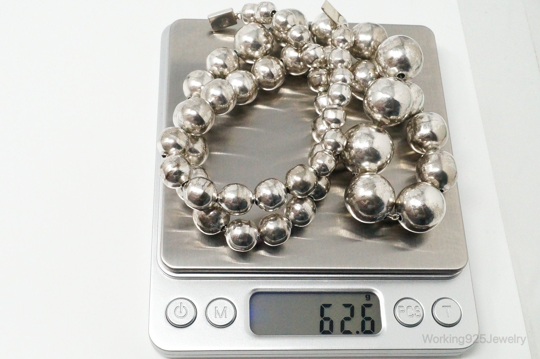 Vintage Ball Bead Sterling Silver Necklace | Jewelry > Necklaces > Pendants | Wiccan Center