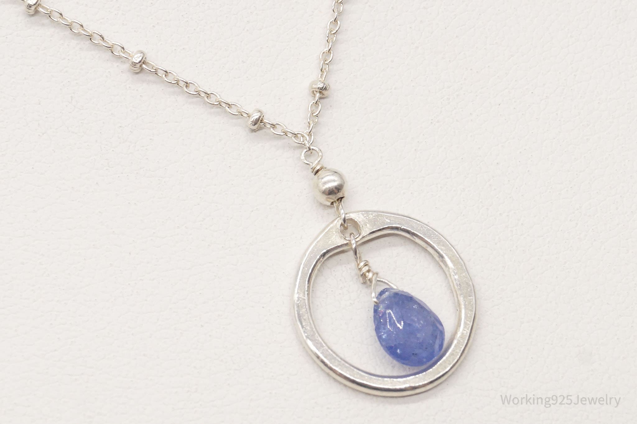 Vintage Violet Crystal Sterling Silver Necklace | Jewelry > Necklaces > Pendants | Wiccan Center