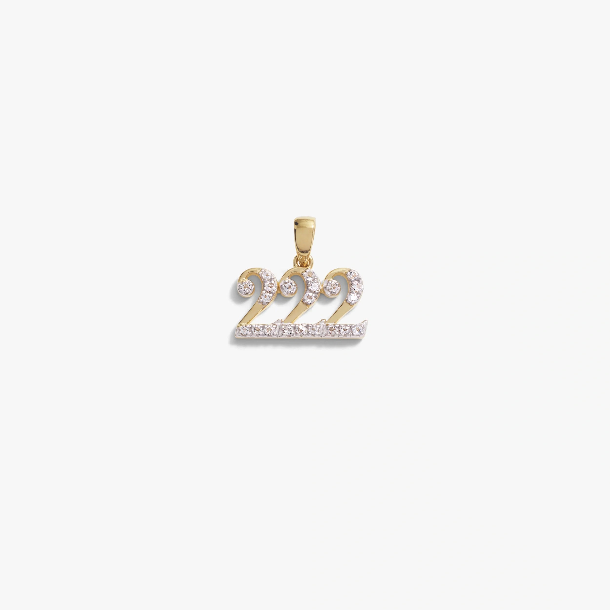 222 Sapphire Angel Number Amulet