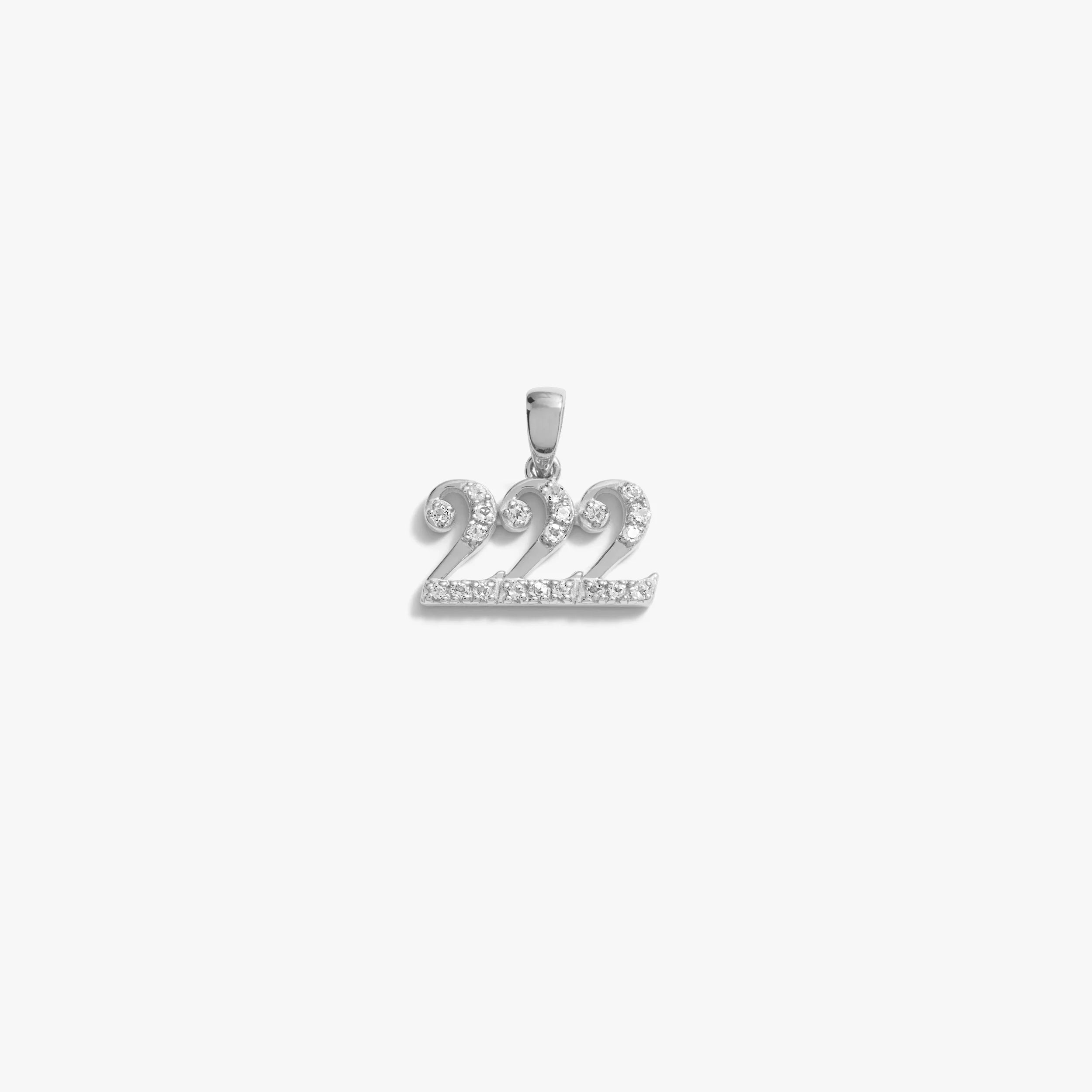 222 Sapphire Angel Number Amulet