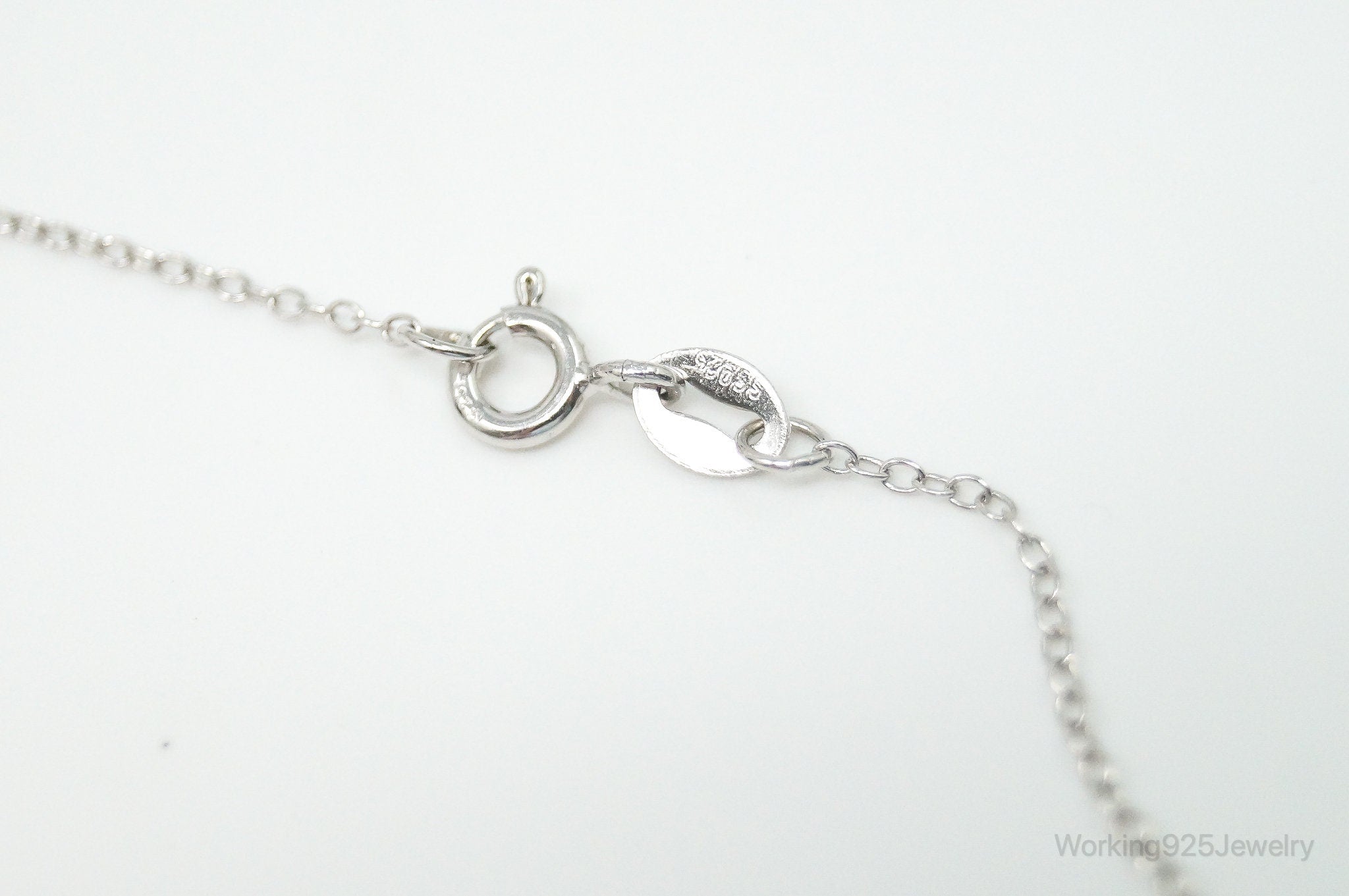 Vintage Cubic Zirconia Peace Sign Sterling Silver Necklace | Jewelry > Necklaces > Pendants | Wiccan Center