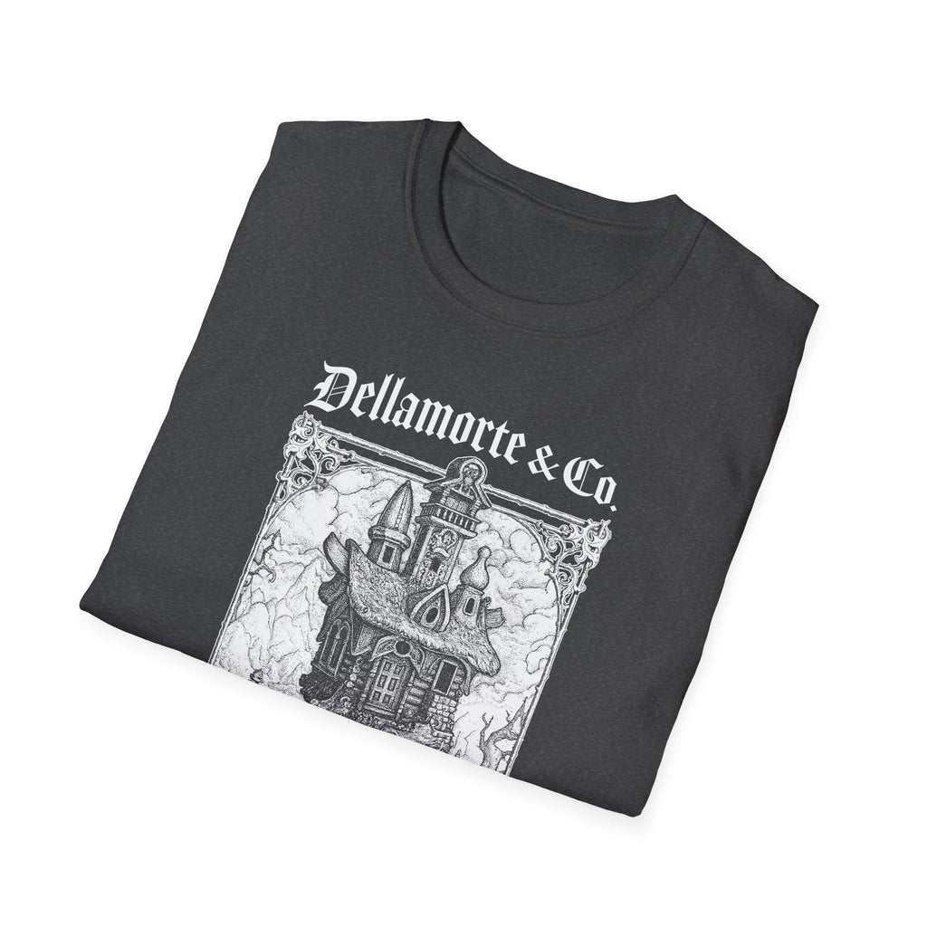 Baba Yaga Hut Shirt | Slavic Folklore Witch House Tee by Dellamorte Art | Chicken-Leg Hut T-Shirt | Dark Fairytale Gothic Apparel