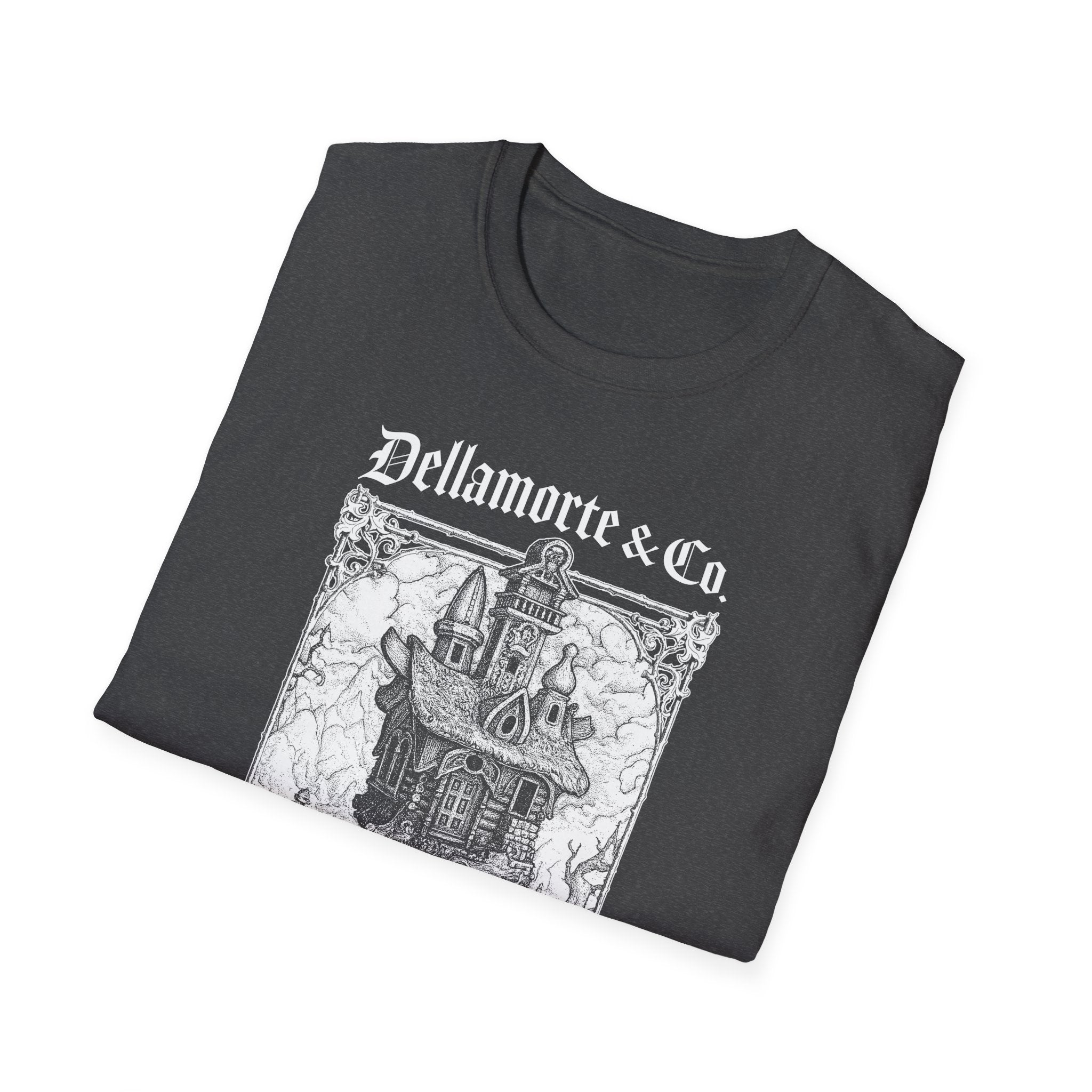 Baba Yaga Hut Shirt | Slavic Folklore Witch House Tee by Dellamorte Art | Chicken-Leg Hut T-Shirt | Dark Fairytale Gothic Apparel