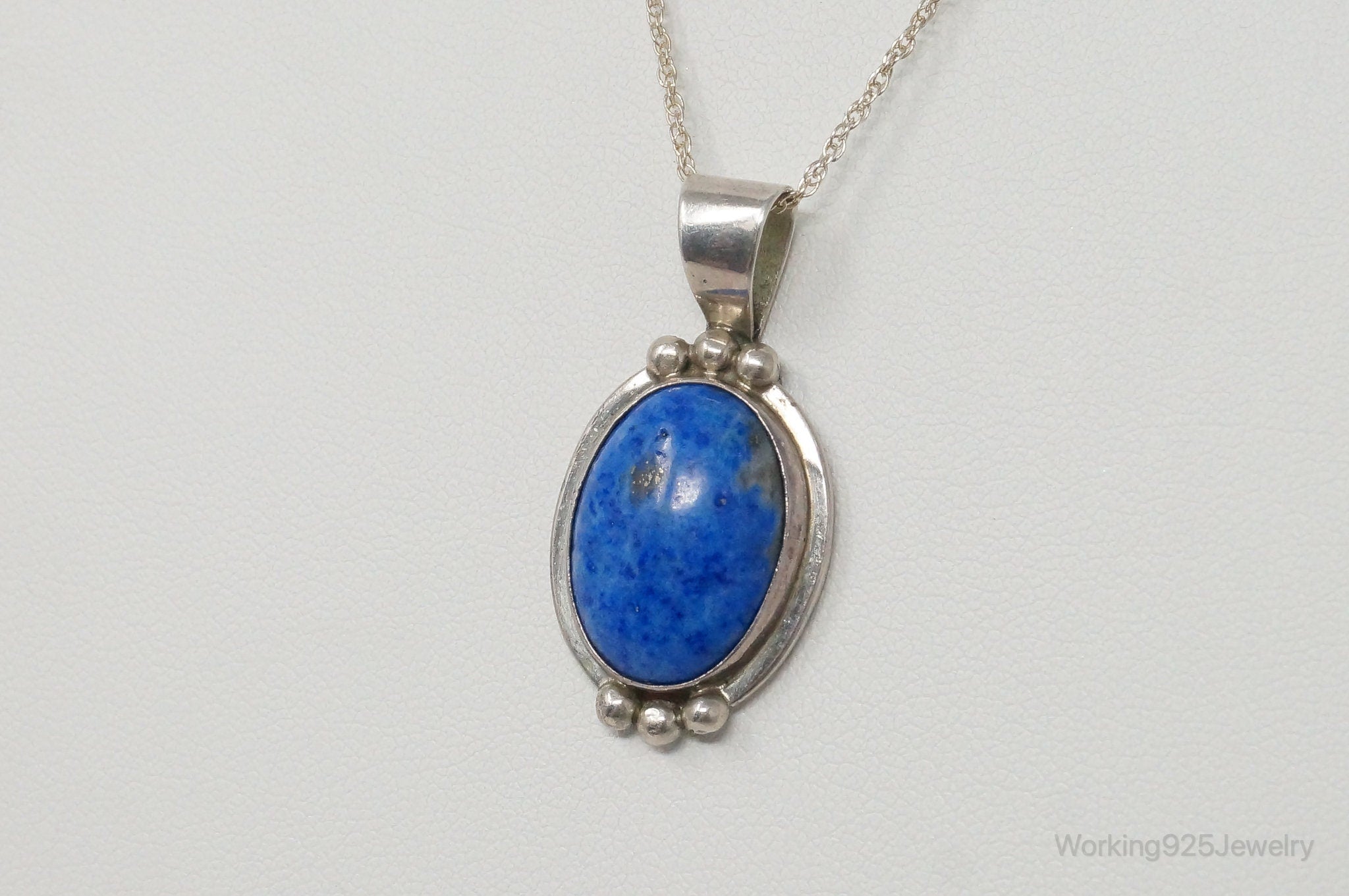 VTG Native American Jason Livingston Lapis Lazuli Sterling Silver Necklace | Jewelry > Necklaces > Pendants | Wiccan Center