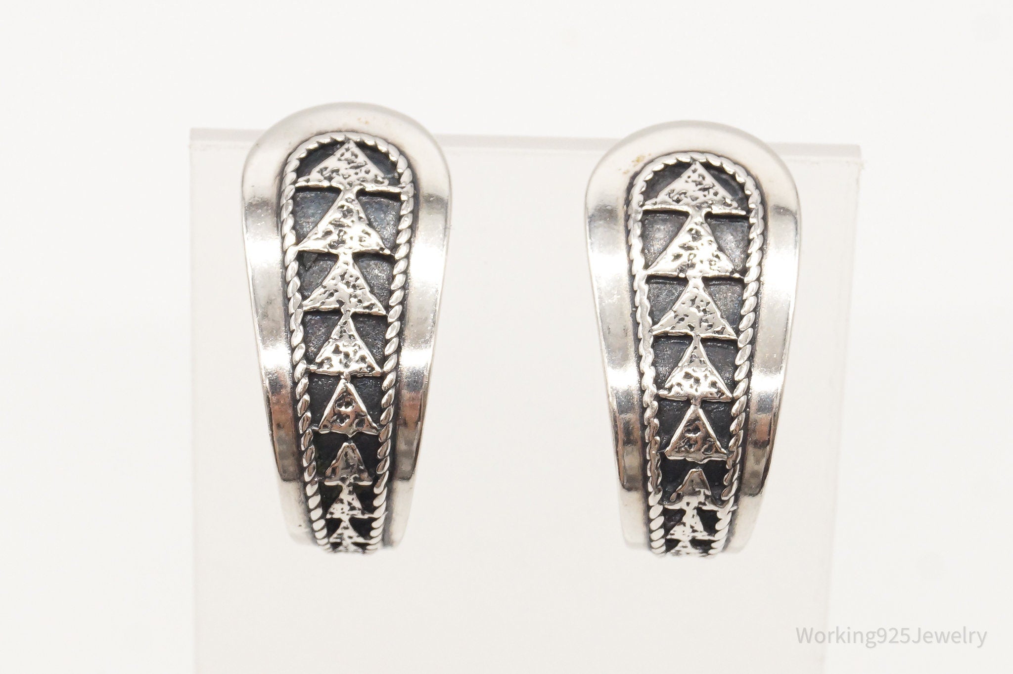 Western Designer Carolyn Pollack Relios RMT Tribal Sterling Silver Earrings | Jewelry > Earrings | Wiccan Center