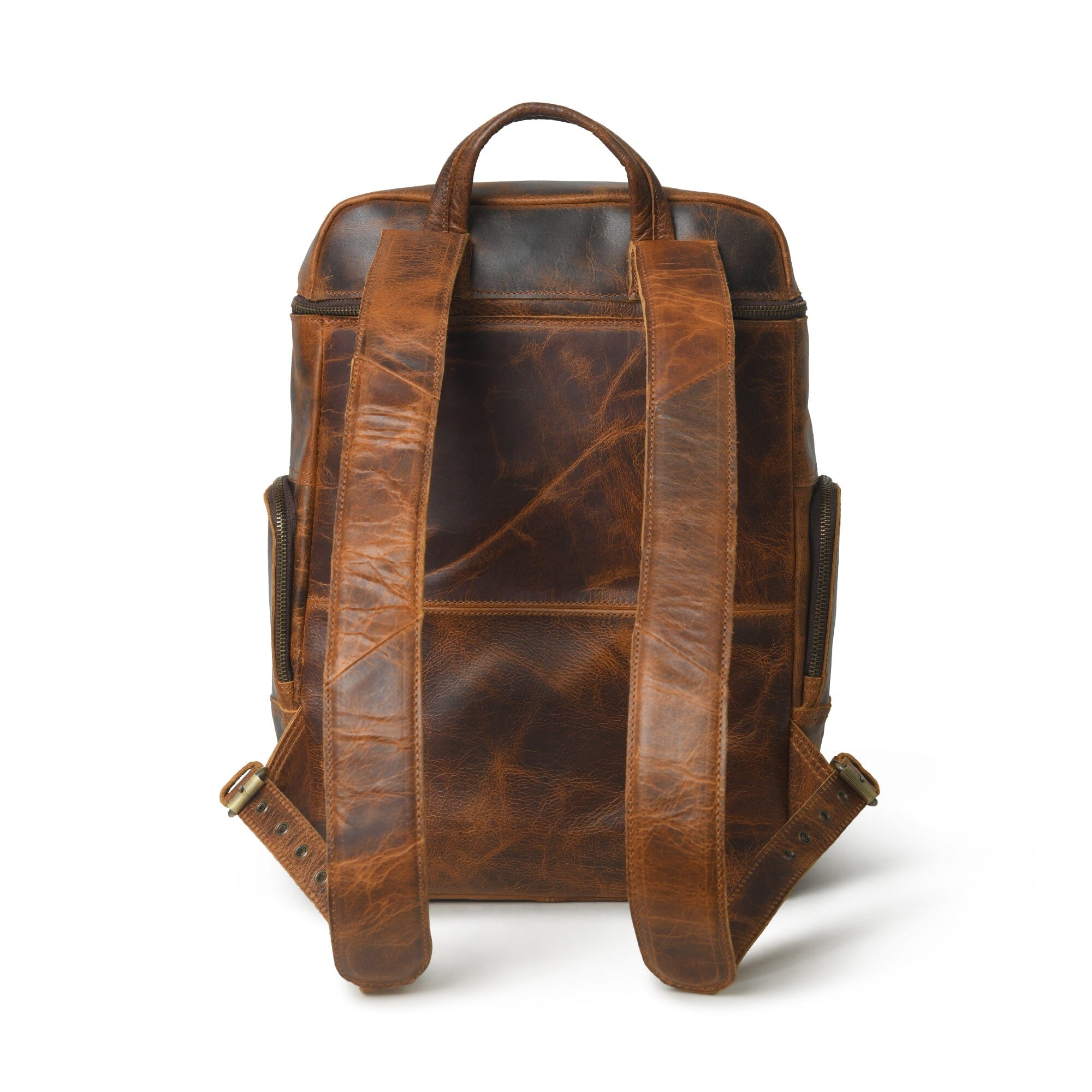 Alpha Caramel Buffalo Leather Travel Backpack | Backpacks | Wiccan Center