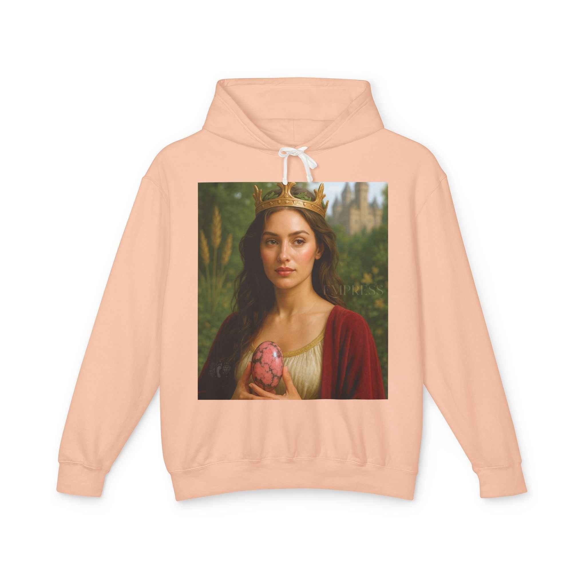 Empress Rhodonite Unisex Lightweight Hooded Sweatshirt | Hoodie | Wiccan Center