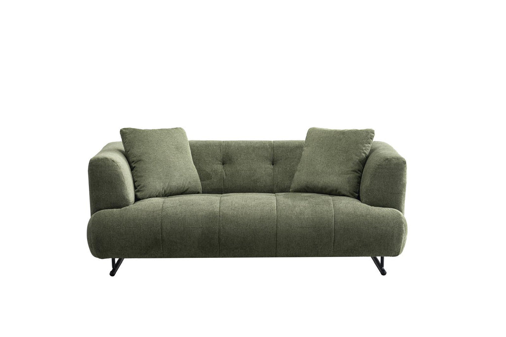Arden Collection Modern Fabric 3-Seater Sofa - Green | Sofa | Wiccan Center