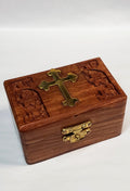 Cross Inlay Wood Box | Boxes | Wiccan Center