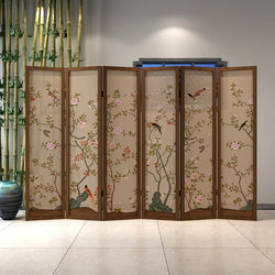 Solid Wood Chinese Folding Screen Partition – Traditional Room Divider | Room Divider | Wiccan Center