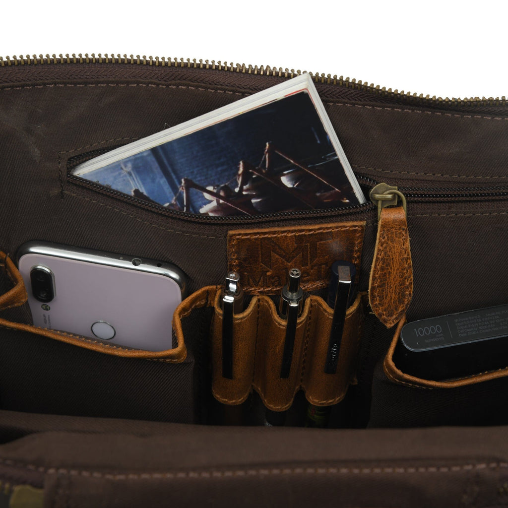 Alpha Caramel Buffalo Leather Travel Backpack | Backpacks | Wiccan Center