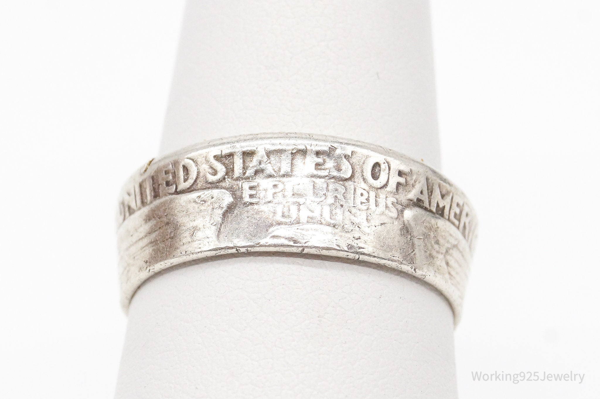 Vintage 1964 Liberty Quarter Dollar Silver Ring - Size 7 | Jewelry > Rings | Wiccan Center