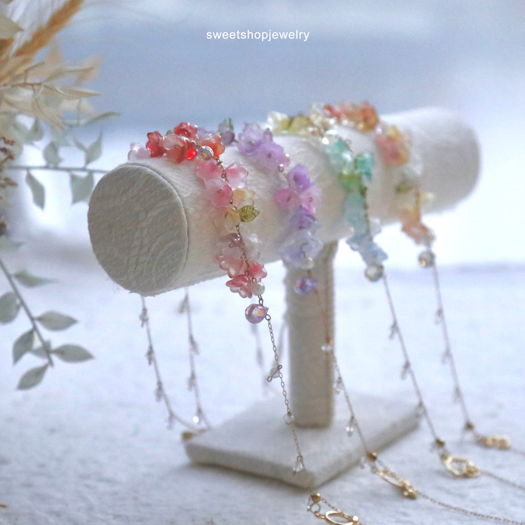 SALE - Colorful Flower Necklaces