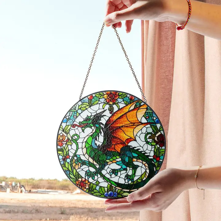 Medieval Dragon Stained Glass | Gifts | Wiccan Center