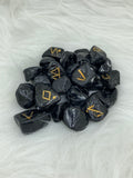 Black Tourmaline Rune Set | Ritual | Wiccan Center