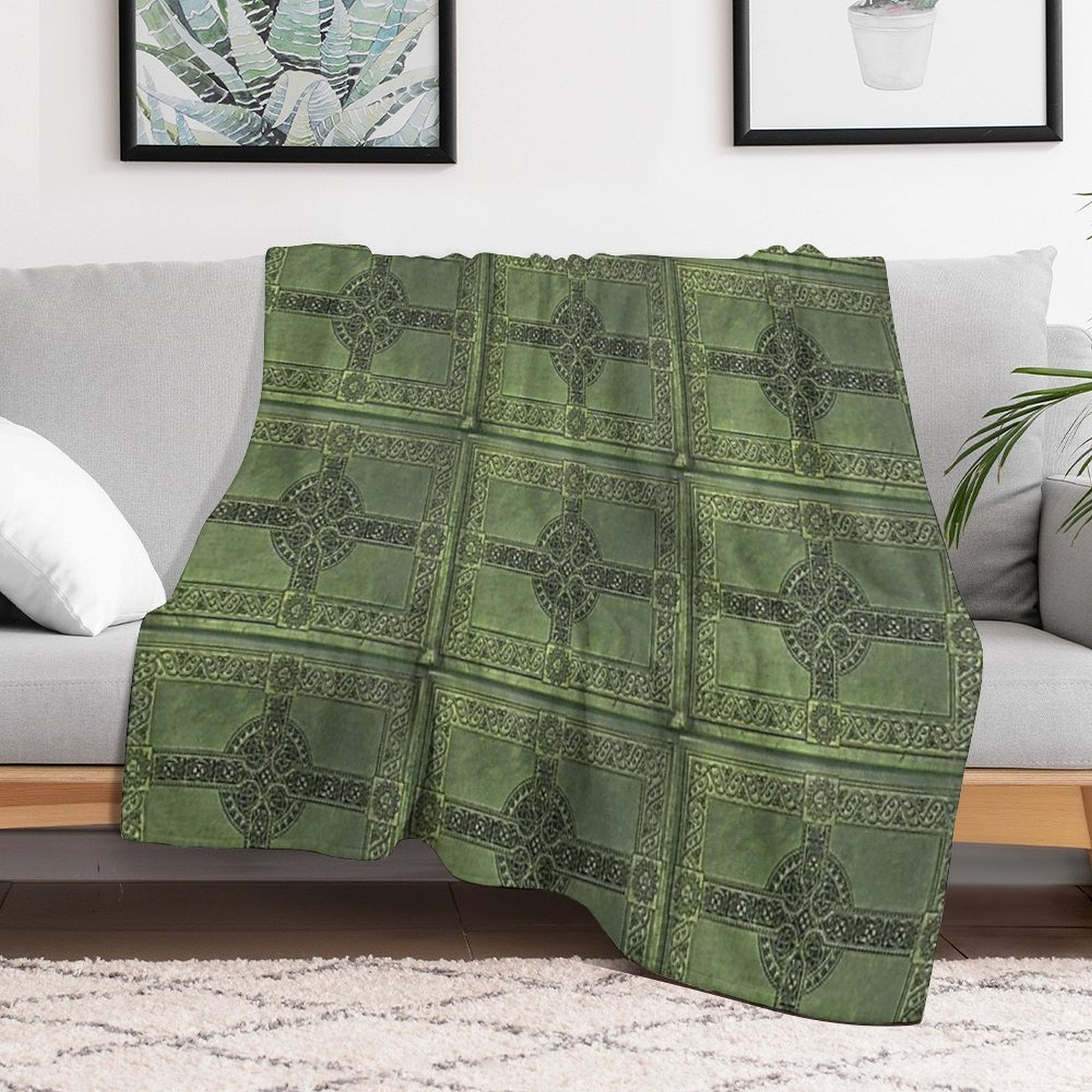 Celtic Knotwork Compact Throw Blanket