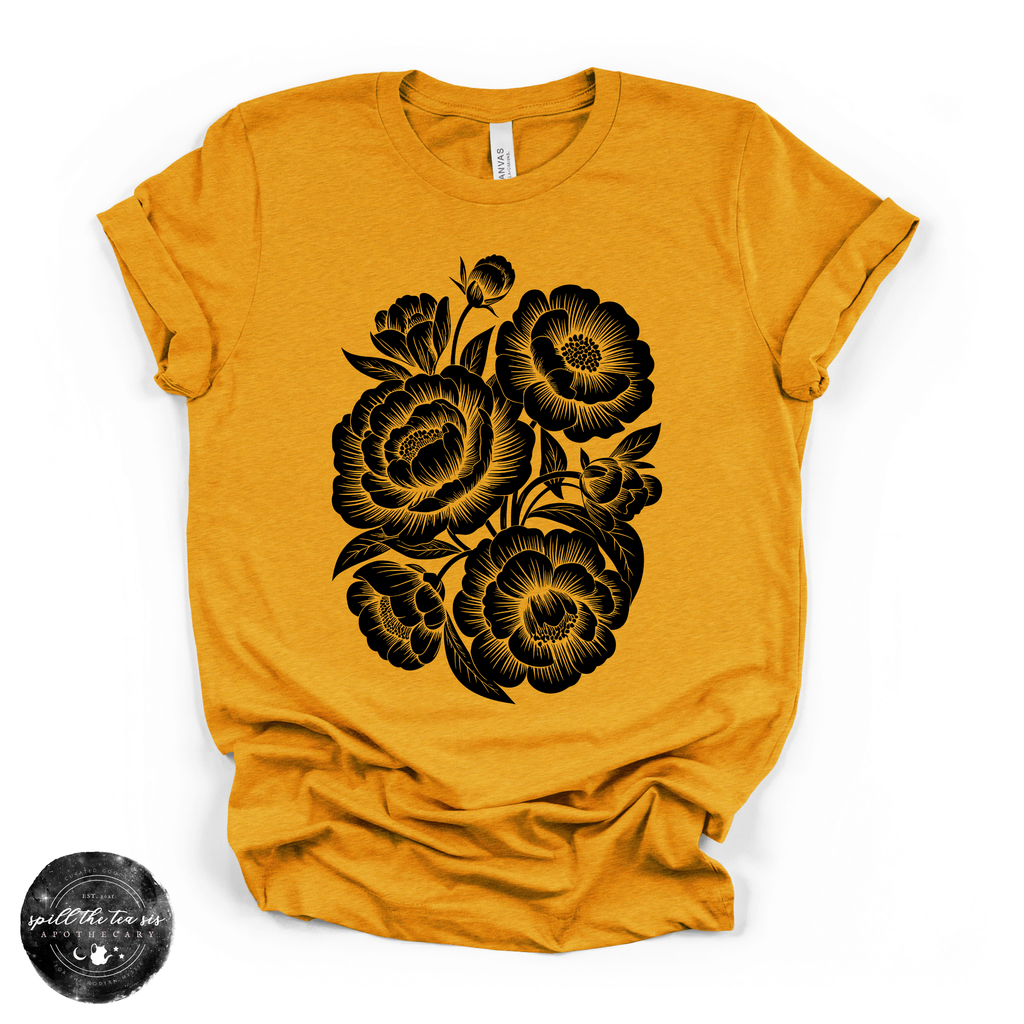 Black Roses Tee | Gothic Floral Graphic T-Shirt