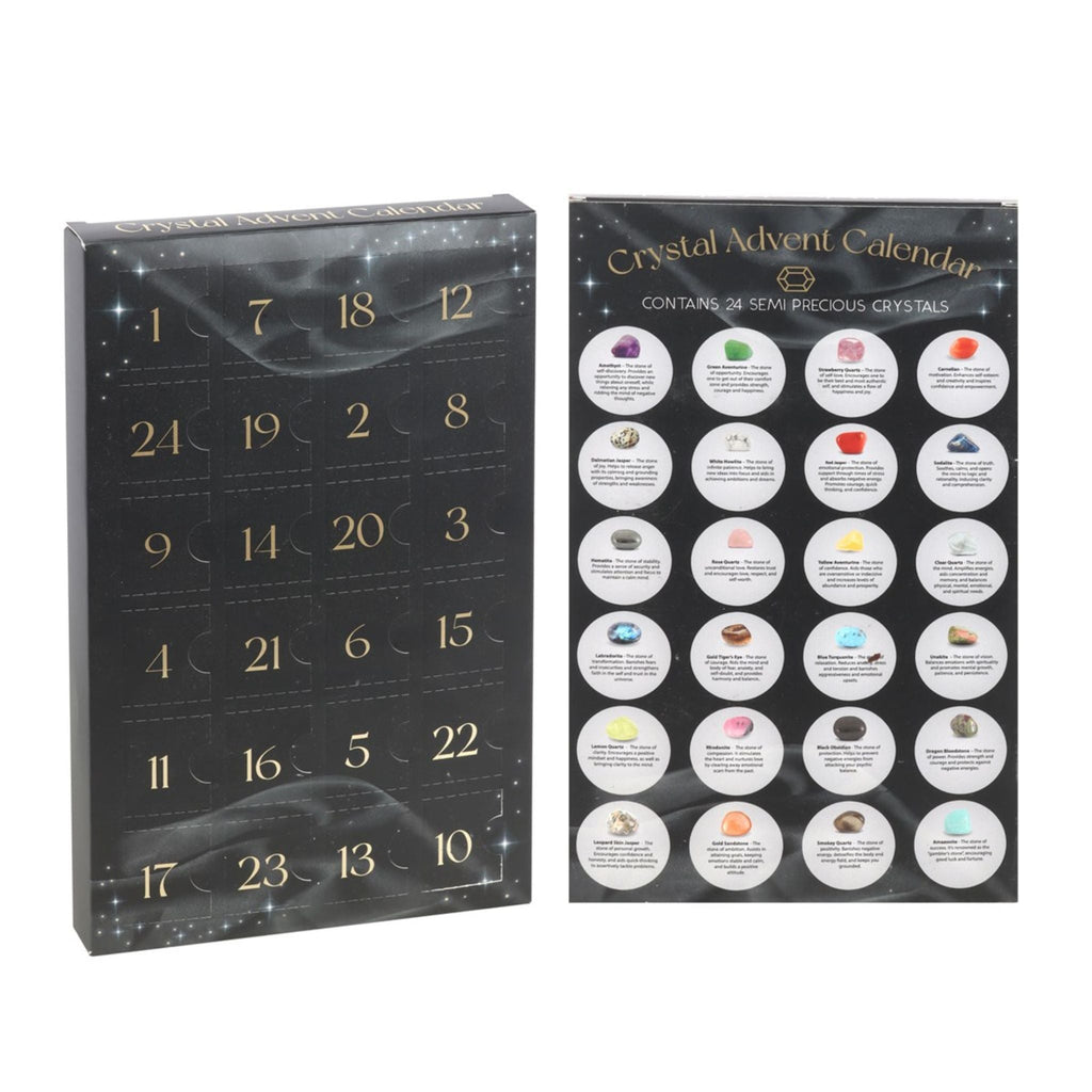 24-Day Crystal Advent Calendar | Rocks & Fossils | Wiccan Center