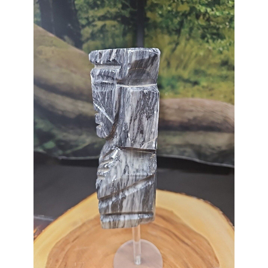Carved Onyx Aztec Mayan Tiki Sculpture — 4 lbs, 7 inches, Mexican Onyx | CrystalCloud Company | Crystal Carvings & Skulls | Wiccan Center