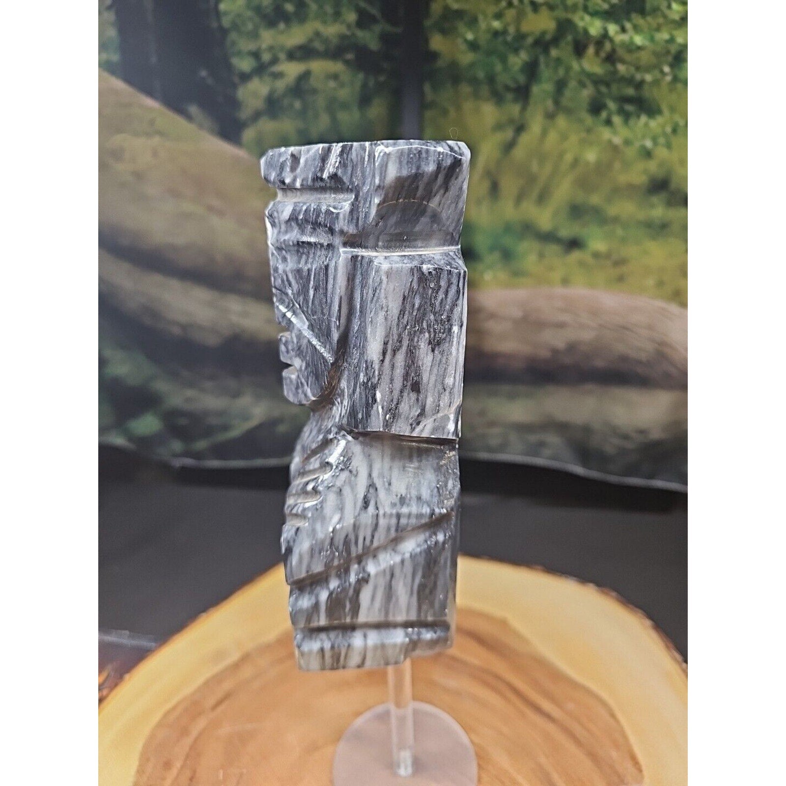 Carved Onyx Aztec Mayan Tiki Sculpture — 4 lbs, 7 inches, Mexican Onyx | CrystalCloud Company | Crystal Carvings & Skulls | Wiccan Center