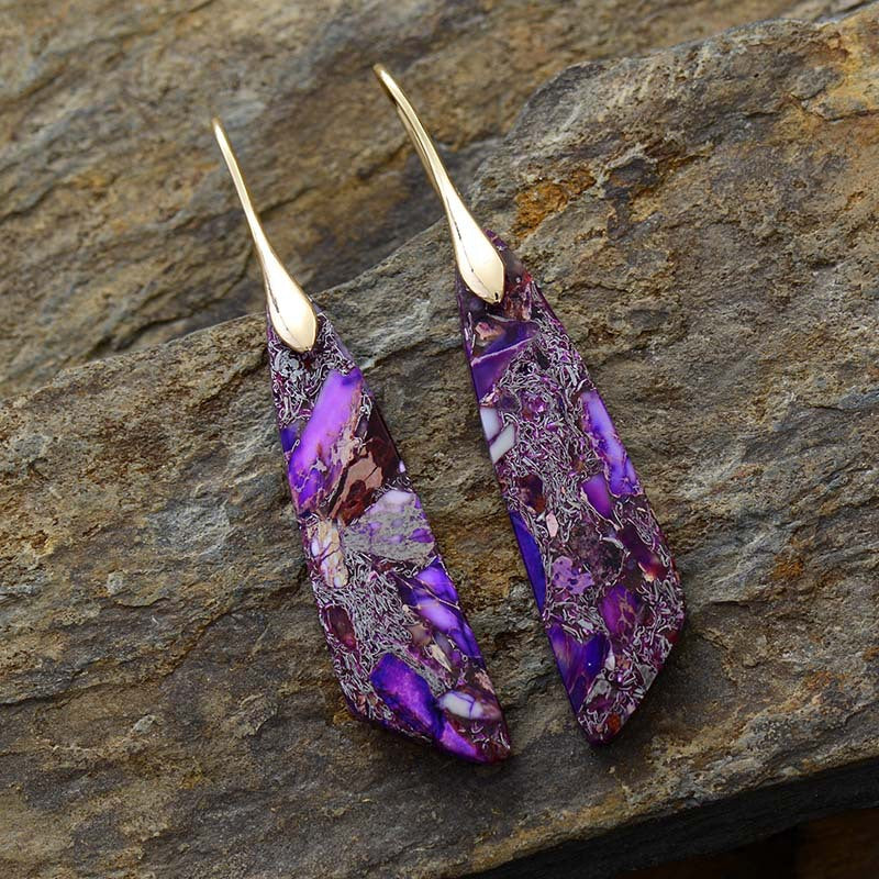 Gold-Plated Copper Dangle Earrings | | Wiccan Center
